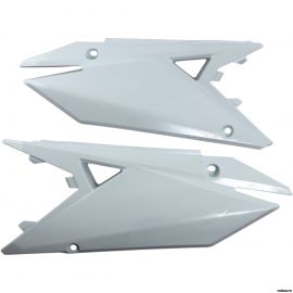 Боковой пластик SUZUKI RMZ450 08-17 белые / POLISPORT 47111-28H02-30H 47211-28H00-30H 47111-28H02-YU1 47211-28H00-YU1