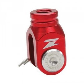 Серьга лапки заднего тормоза KAWASAKI KX65 00-24 KX125 97-02 KX250 97-02 05-07 KX250F 04-24 KX450F 06-24 KLX450R 08-19 красная / ZETA 43010-1087 43010-1076