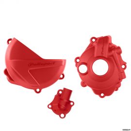 Защитные крышки комплект HONDA CRF250R/RX 18-24 + помпы красные / POLISPORT 8465900002 8465700002 8484400002