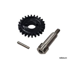 Вал помпы HONDA CRF250R 18-24 CRF250RX 19-24 + звезда 24 зуба / ZORO PARTS 19241-K95-A20 19242-K95-A20 96220-40238