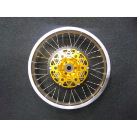 Колесо в сборе 18x2.15 SUZUKI RMZ250 05-18 RMZ450 07-20 RMX450 10-19 серебренно-золотое / XLR