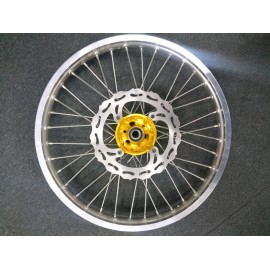 Колесо в сборе 21x1.60 SUZUKI RMZ250 04-18 RMZ450 07-20 RMX450 10-19 серебренно-золотое / XLR