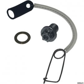Болт 10X22 слива масла с магнитом KAWASAKI чёрная / PSR 92066-0038
