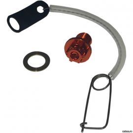 Болт 8X20 слива масла с магнитом HONDA SUZUKI красная / PSR 96300-08020-07 96300-08020-08 96300-08020-00 09103-08393