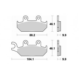 Колодки тормозные передние YAMAHA состав SINTERED / BRAKING 737SM 3TB-W0045-00-00 4PT-W0045-00-00