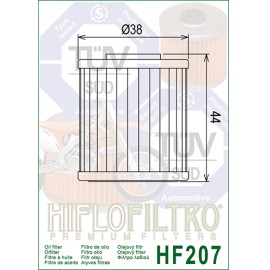 Масляный фильтр KAWASAKI KXF250 04-24 KXF450 16-24 SUZUKI RMZ250 04-24 RMZ450 05-24 RMX450 10-19 / HIFLOFILTRO 52010-0001 16510-35G001 16510-35G00