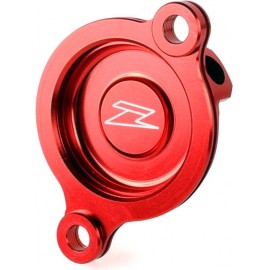 Крышка масляного фильтра HONDA CRF450R 17-24 CRF450RX 17-24 CRF450X 19-24 красная / ZETA 11333-MKE-A00