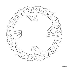 Диск тормозной задний KAWASAKI KXF250 20-20 KXF450 19-23 250мм / MOTO-MASTER 41080-0693