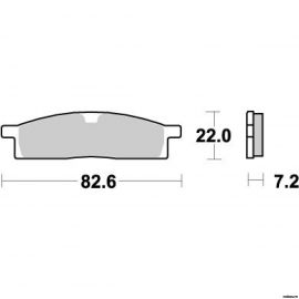 Колодки тормозные передние YAMAHA состав SINTERED / MOTO-MASTER 705CM BP-109 5PA-W0045-00-00