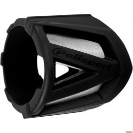 Защитный нос глушителя 200-330мм чёрный / POLISPORT