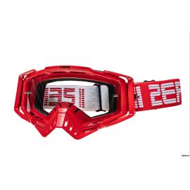 Маска кросс TWOZERO RED линза прозрачная / TWOZERO