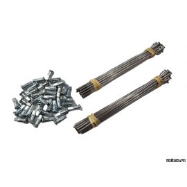Комплект спиц заднего колеса 19 YAMAHA YZ125/250 99-23 YZF250 01-21 YZF450 03-21 205мм 207мм 36шт / HAAN 34P-25304-00-00 5HD-25304-00-00
