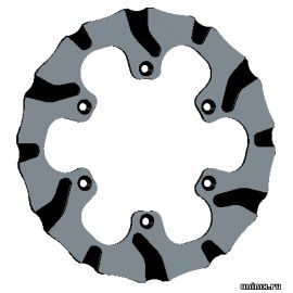 Диск тормозной задний YAMAHA YZ125/250 22-23 YZF250 21-23 YZF450 20-23 YZF450X 21-23 YZF250X 22-23 240мм Batfly / BRAKING B2W-2582W-00-00