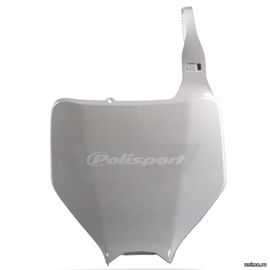 Пластик передний под номер KAWASAKI KX125/250 03-08 KXF250 04-08 KXF450 06-08 SUZUKI RMZ250 04-06 белая / POLISPORT
