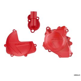 Защитные крышки комплект HONDA CRF450R/RX 17-24 + помпы красная / POLISPORT 8462700005 8462800002 8484300002