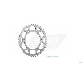 Звезда задняя ведомая YAMAHA YZ125/250 00-24 YZF/WRF250 01-24 YZF/WRF450 03-24 YZF250/450X 15-24 зубов 48 / ESJOT JTR251 1-3592-48 17D-25448-50-00 5GS-25448-50-00