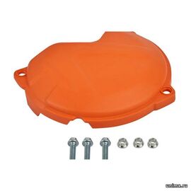 Защита крышки сцепления KTM 250SX 17-22 250/300EXC 17-23 HQV TC250 17-22 TE250/300 17-23 оранжевая / POLISPORT 5604415081224