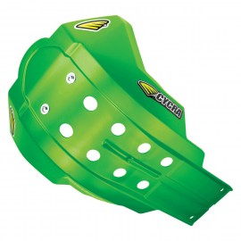 Защита двигателя KAWASAKI KXF450 06-08 KLX450R 08-19 пластик зелёная / CYCRA